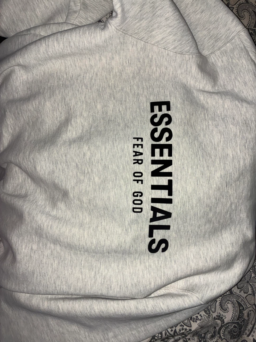 ESSENTIALS Fear of God Hoodie Light Grey Size M - photo 5