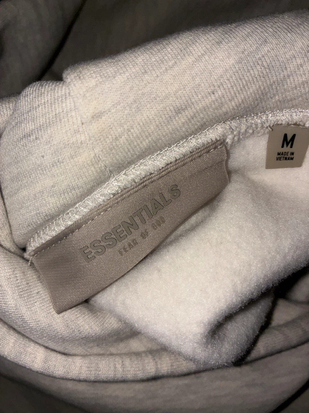 ESSENTIALS Fear of God Hoodie Light Grey Size M - photo 4