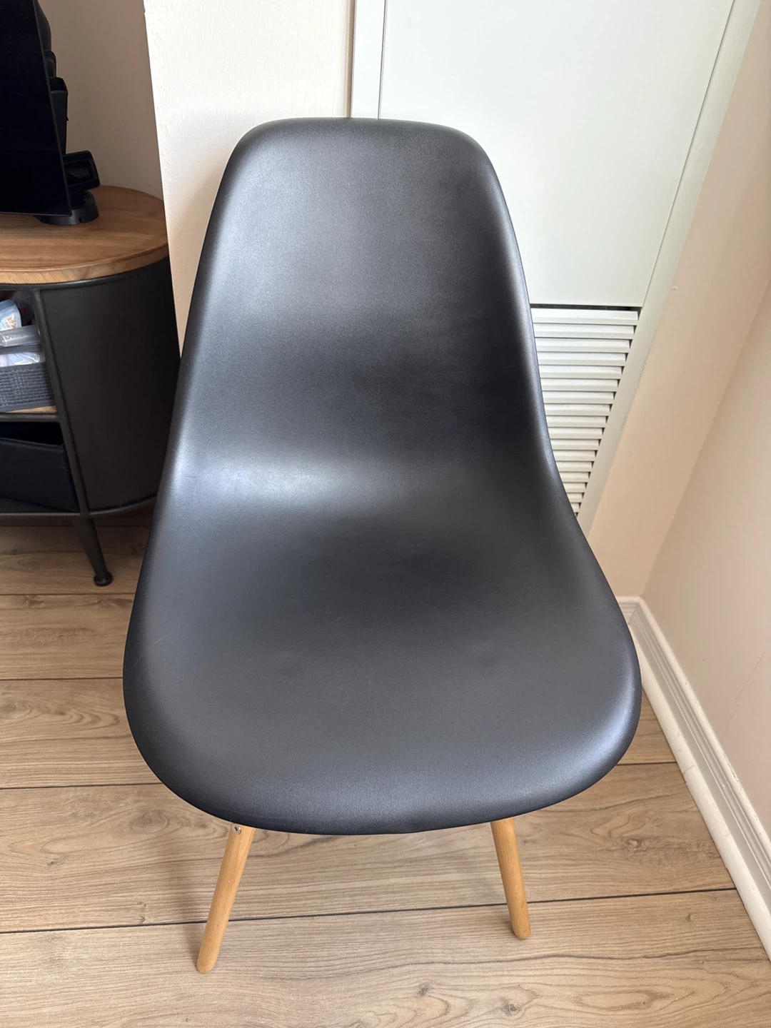 Set of four Black Dining Chair with Wooden Legs - photo 3
