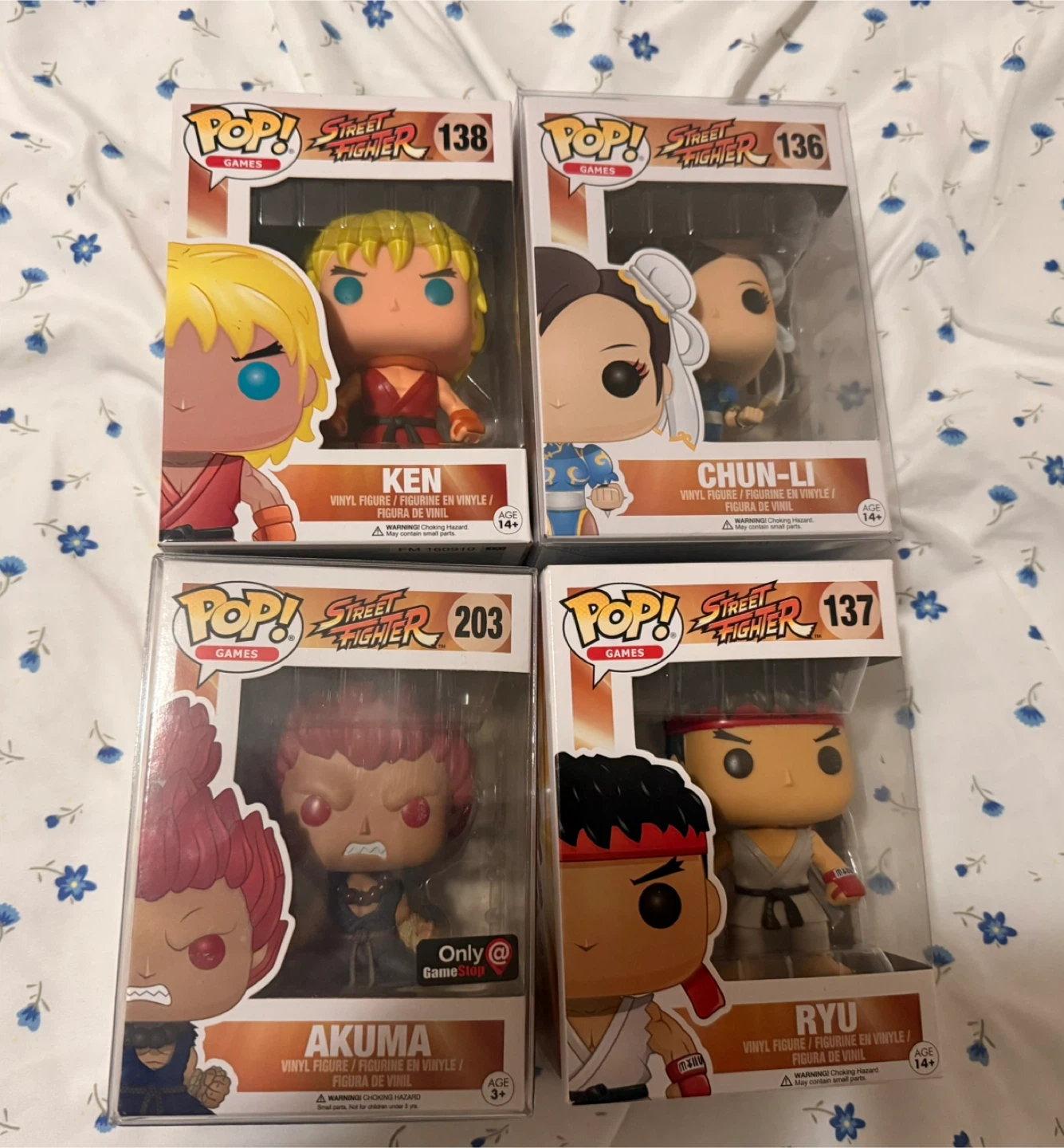 Funko Pop! Street Fighter Vinyl Figures Set of 4