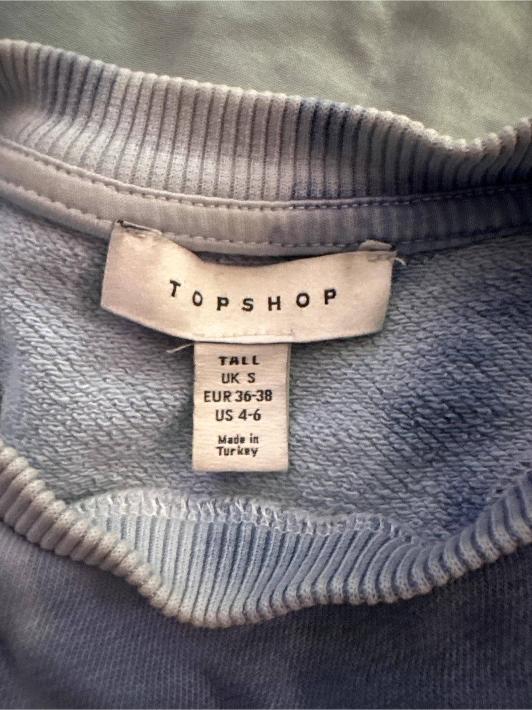 TOPSHOP Tie-Dye Crewneck Sweatshirt - Tall Size S - photo 2