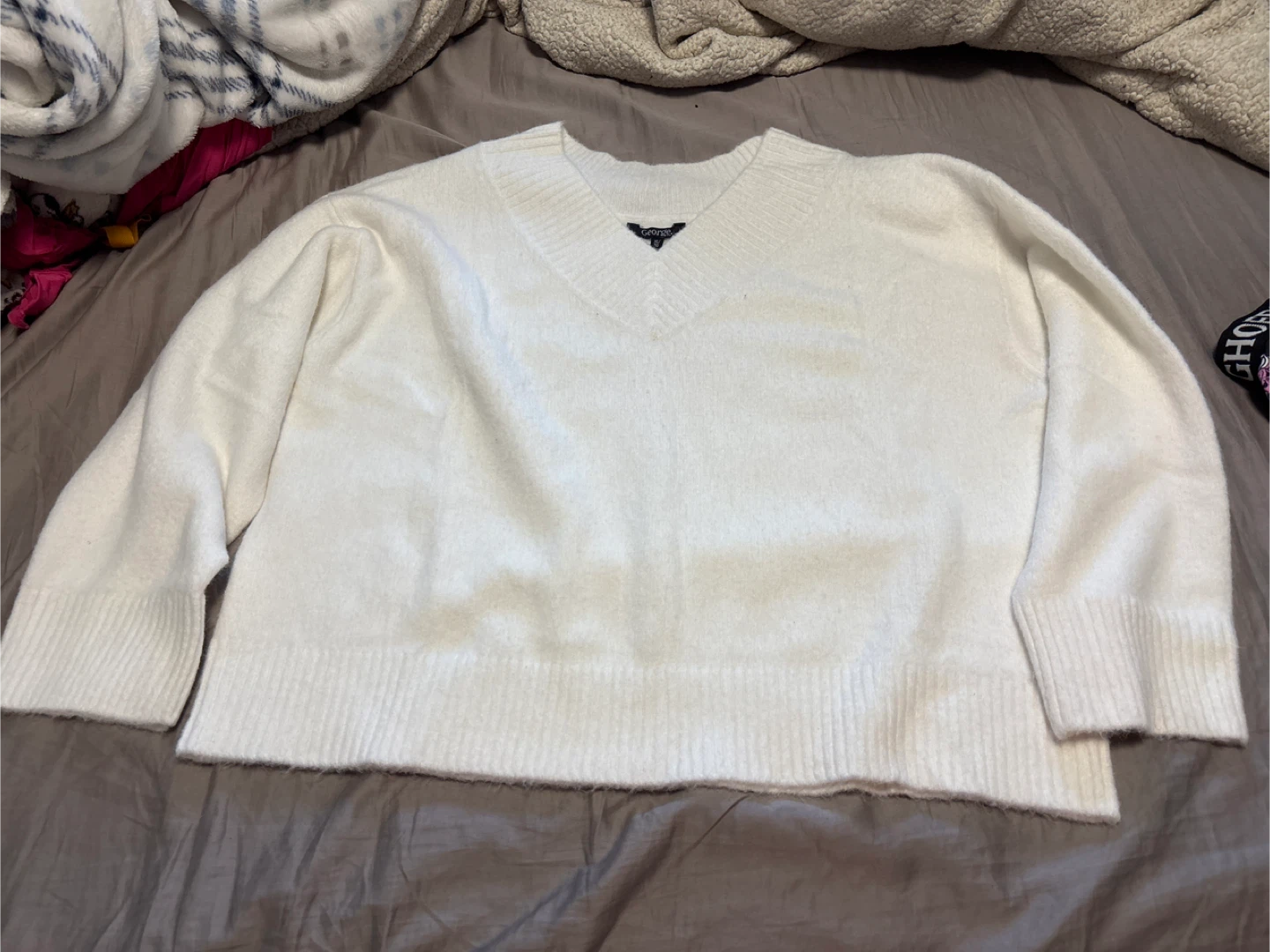 George White V-Neck Sweater - XL/TG - photo 3