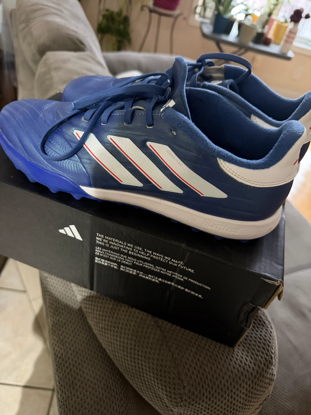 Adidas Blue Soccer Cleats