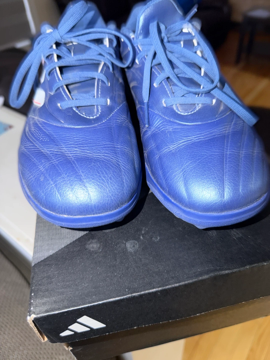 Adidas Blue Soccer Cleats - photo 2