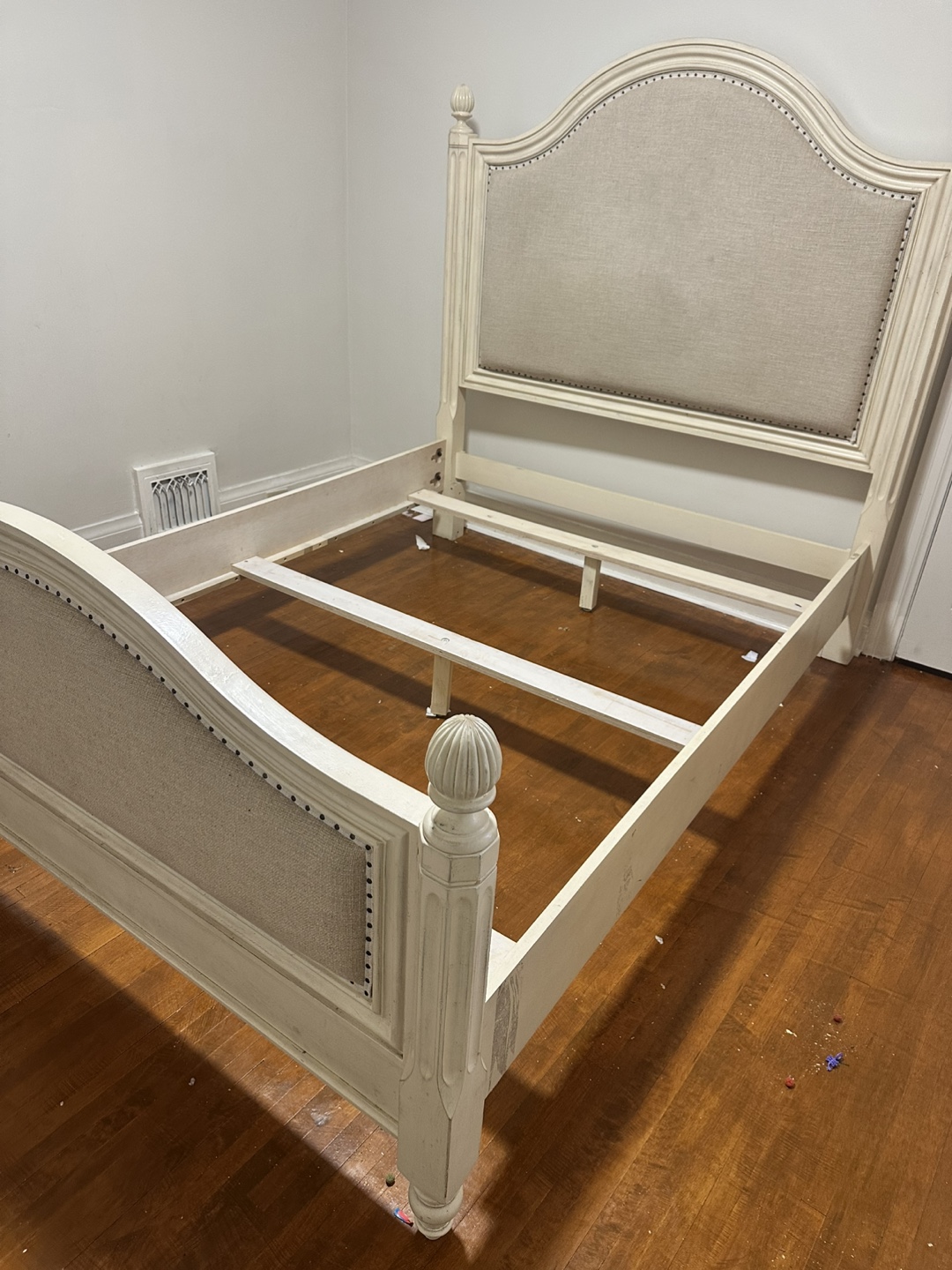 Cream Upholstered Bed Frame