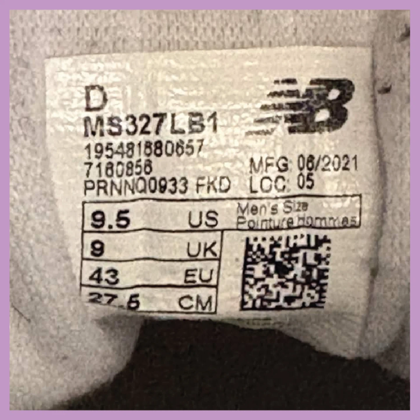 New Balance 327 Black and White Size 9.5 - photo 4
