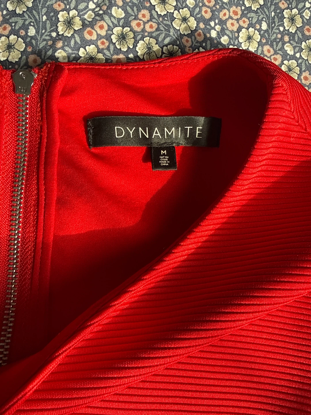Dynamite Red Cut-Out Dress - Size Medium - photo 3