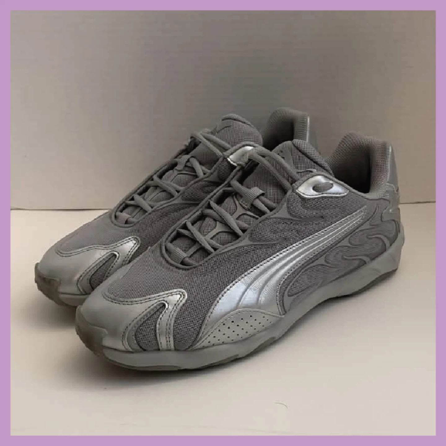 Puma Inhale Metallic Silver Size 9.5