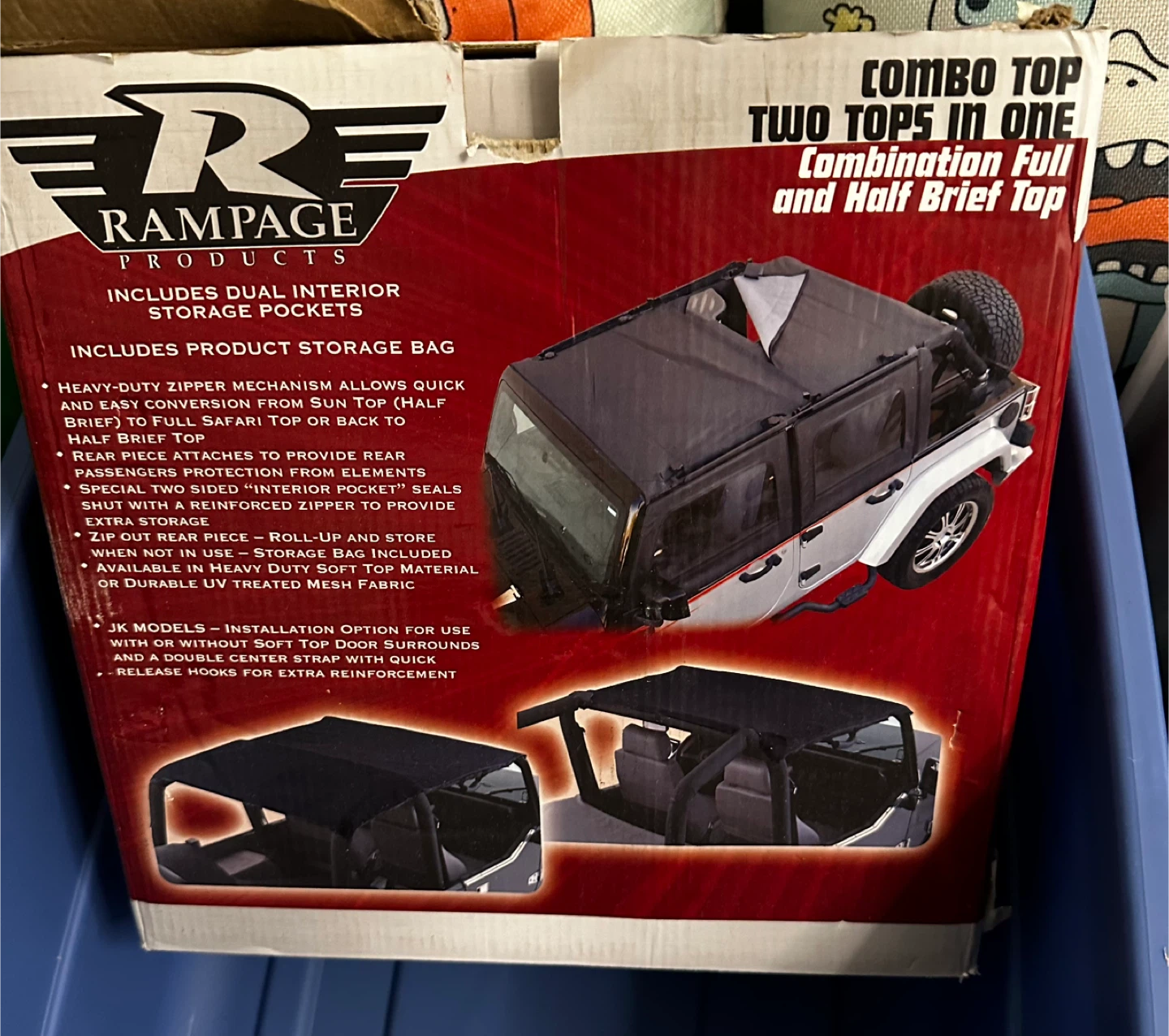 Rampage Products Combo Top for Jeep Wrangler Unlimited