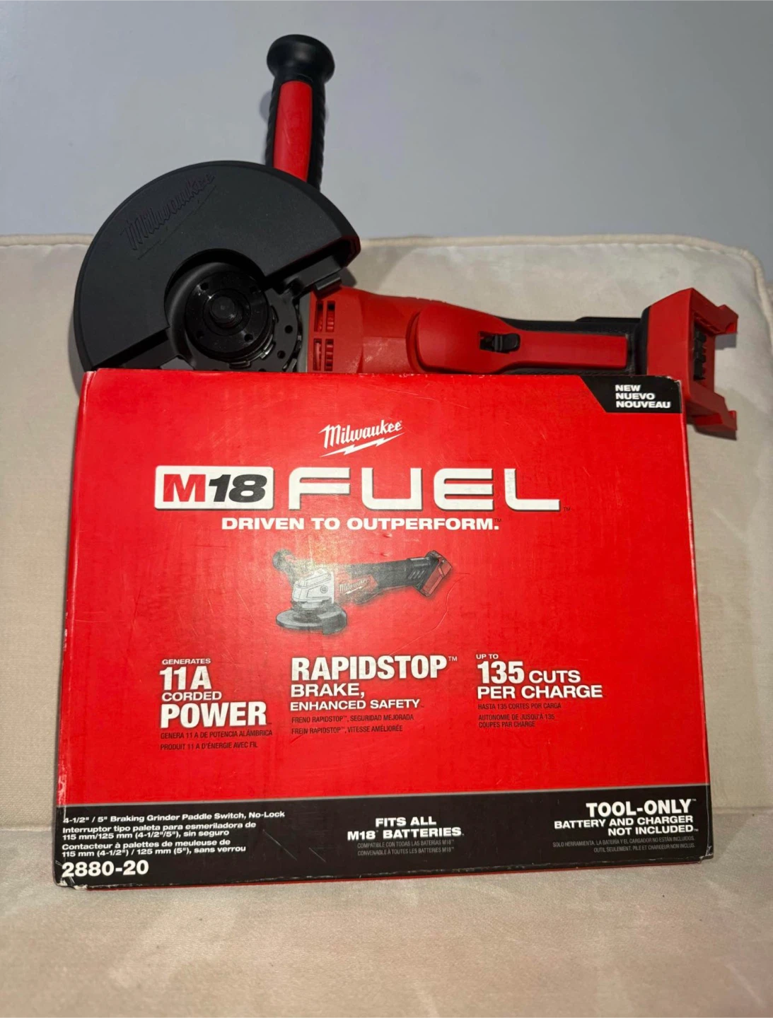 New Milwaukee M18 FUEL 4-1/2" Braking Grinder - photo 2