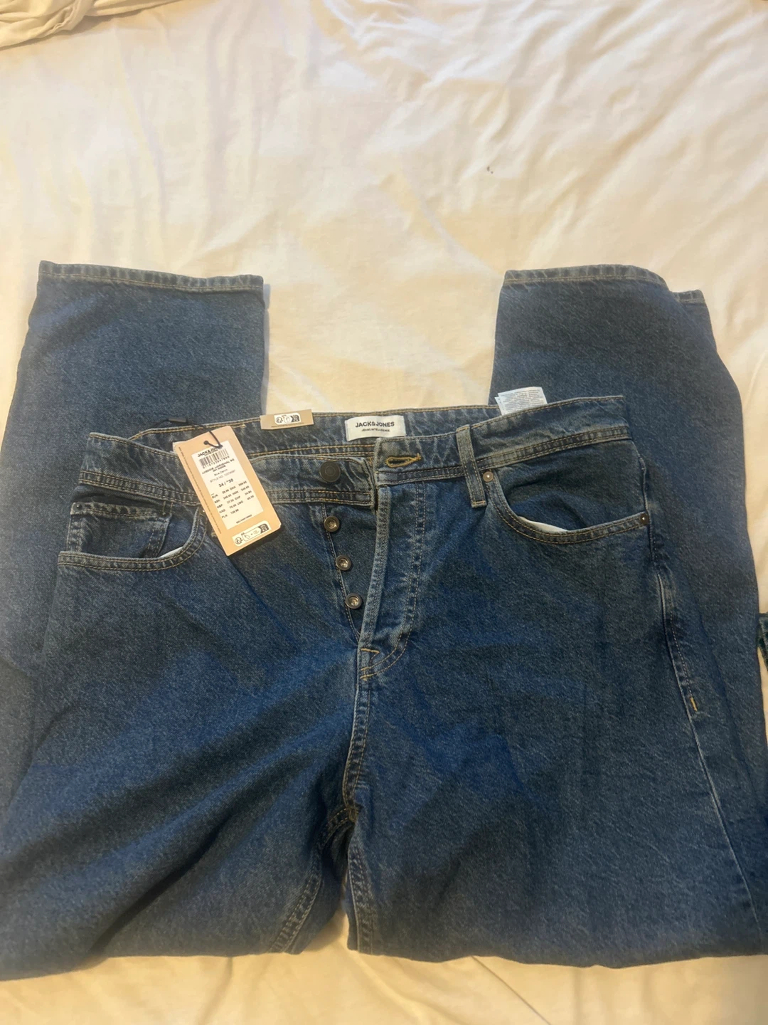 JACK & JONES Loose/Eddie Jeans 34/30 Blue Denim - photo 3
