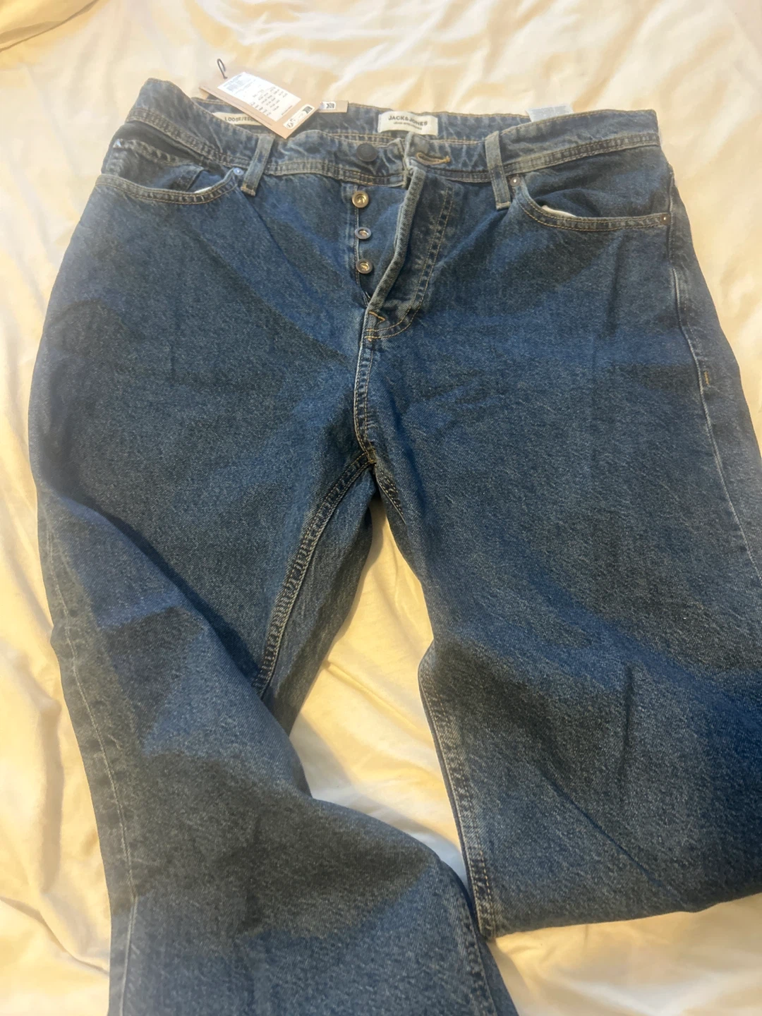 JACK & JONES Loose/Eddie Jeans 34/30 Blue Denim