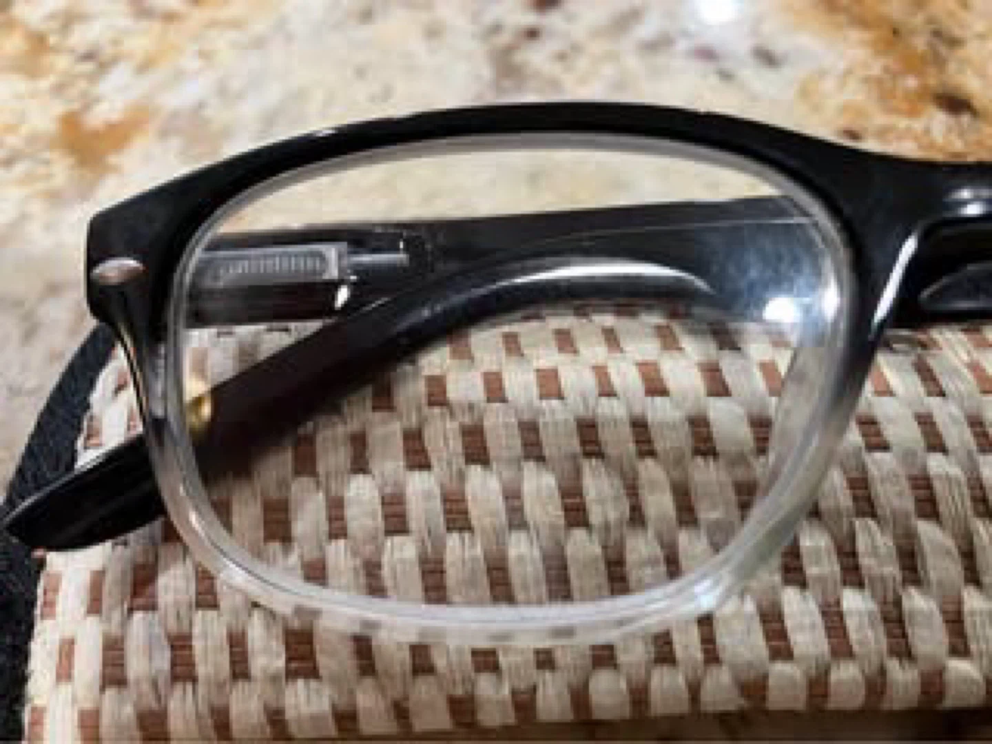 Black Reading Glasses with Case - photo 2