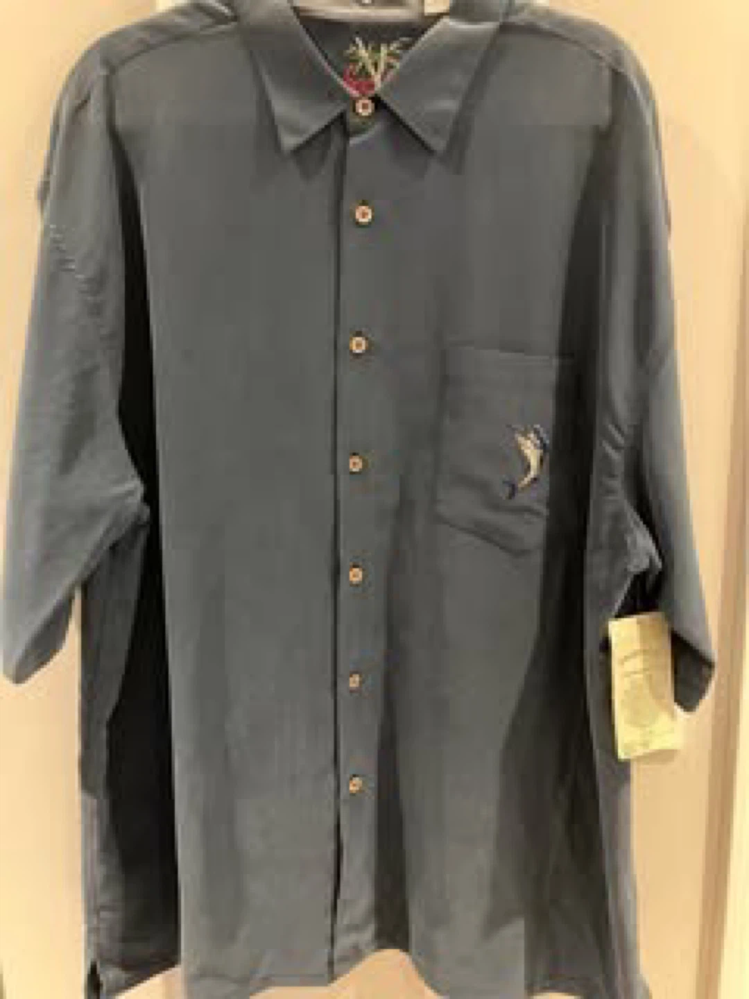 Bamboo Cay Men's XXL Short Sleeve Shirt - Sailfish Print