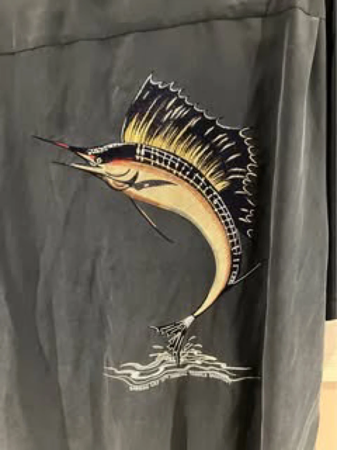 Bamboo Cay Men's XXL Short Sleeve Shirt - Sailfish Print - photo 2