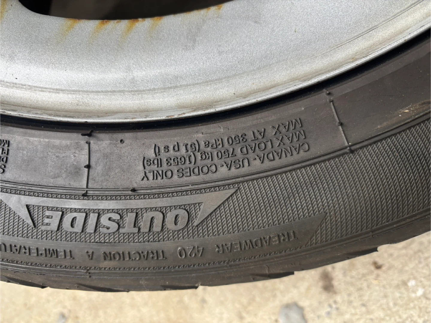 215/55R17 Tires and Rims Set - photo 4
