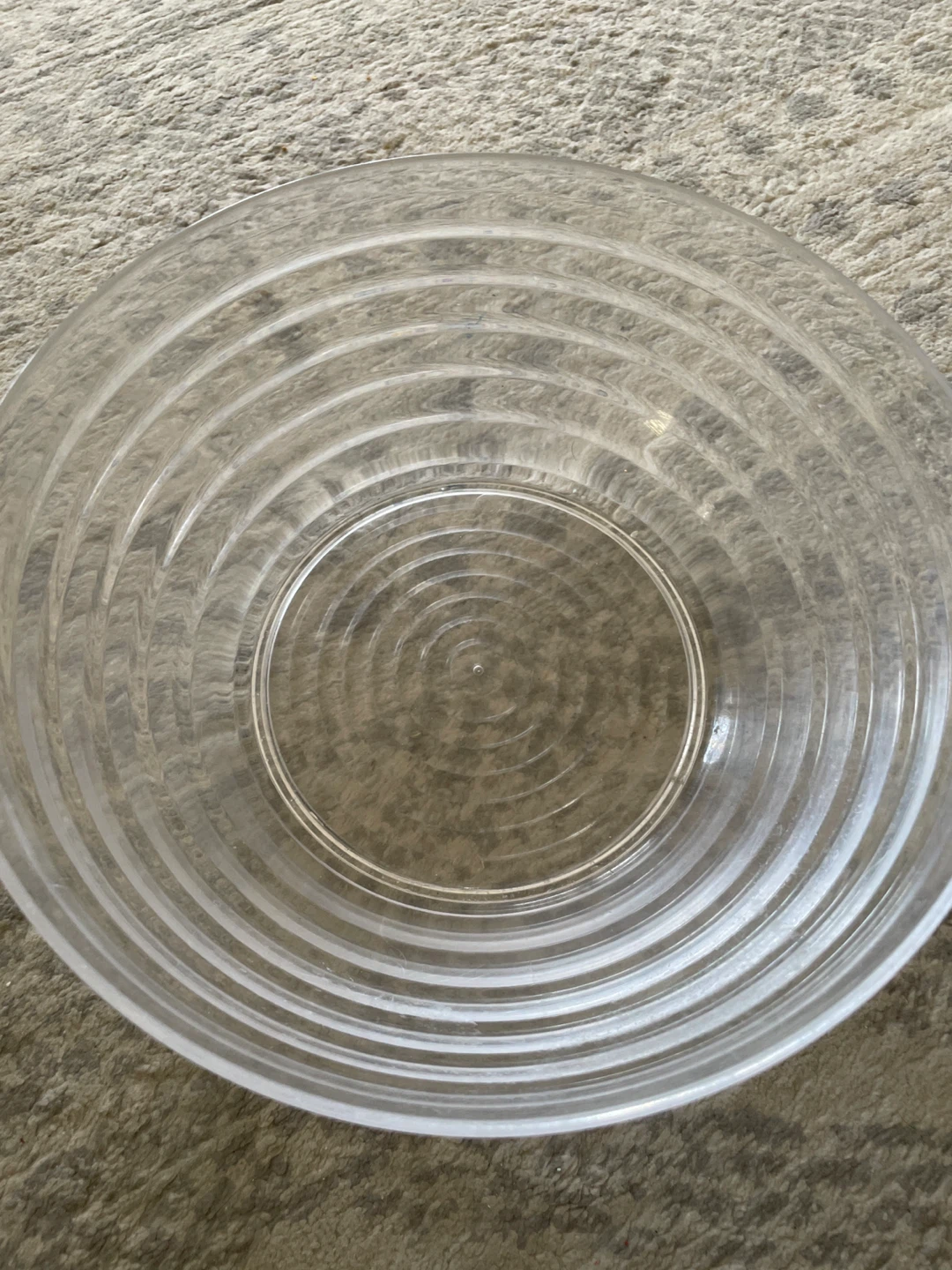 Clear Plastic Mixing Bowl