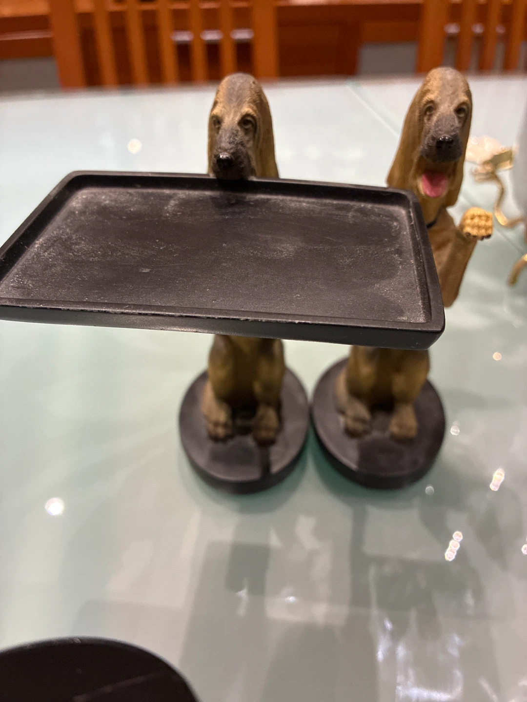 Dog Figurines with Tray - photo 2