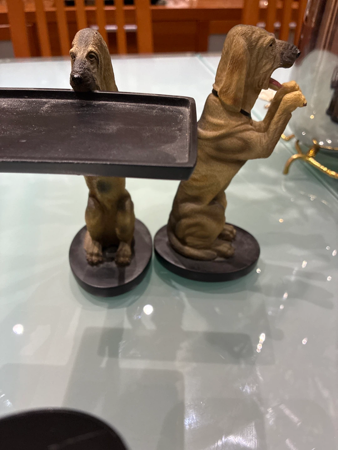 Dog Figurines with Tray - photo 3