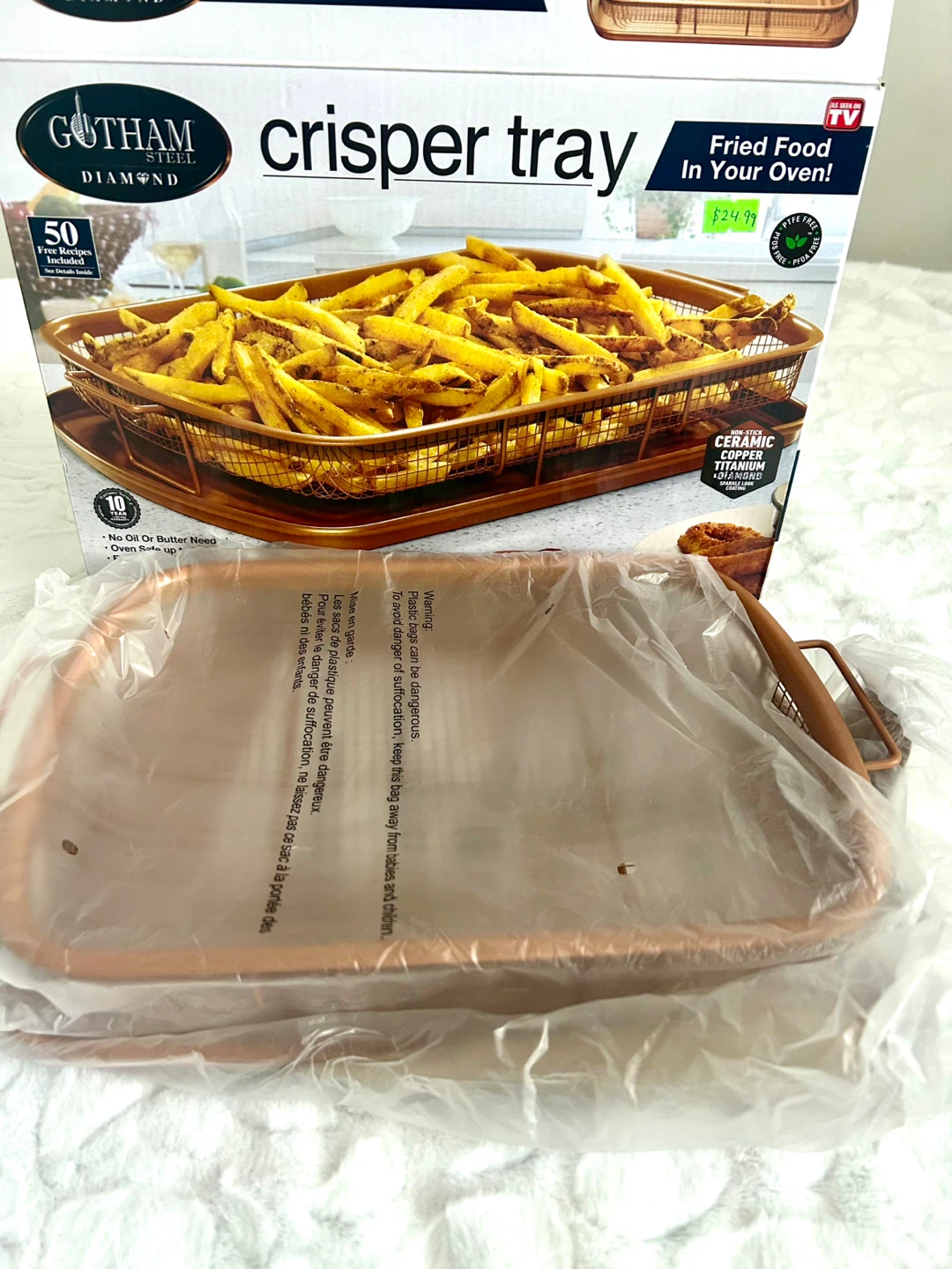 Gotham Steel Diamond Crisper Tray