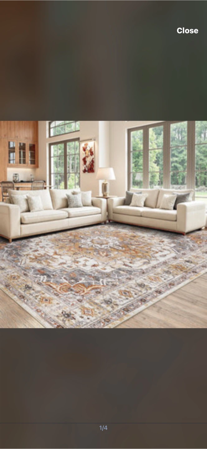 Area Rug- washable- new
