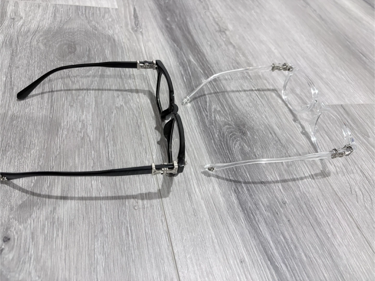 Chrome Hearts Style Glasses - Black & Clear Set - photo 3