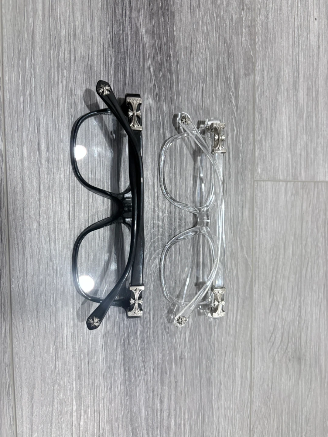 Chrome Hearts Style Glasses - Black & Clear Set - photo 5