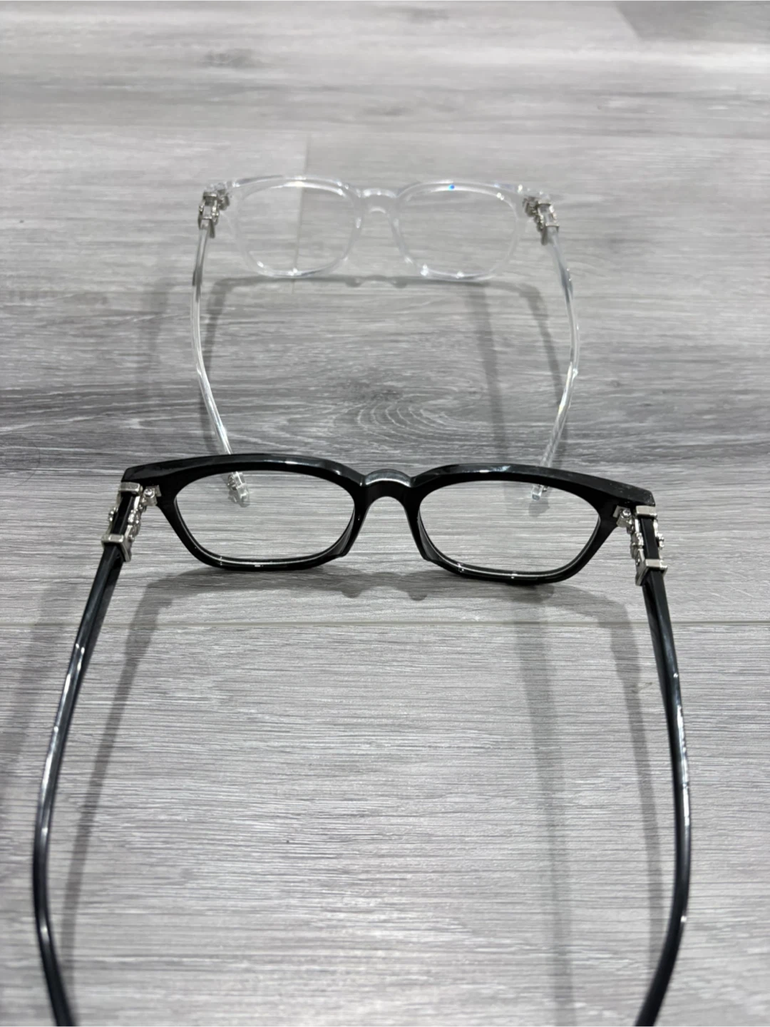 Chrome Hearts Style Glasses - Black & Clear Set - photo 2