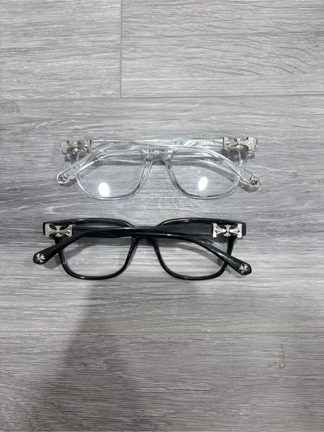 Chrome Hearts Style Glasses - Black & Clear Set - photo 4