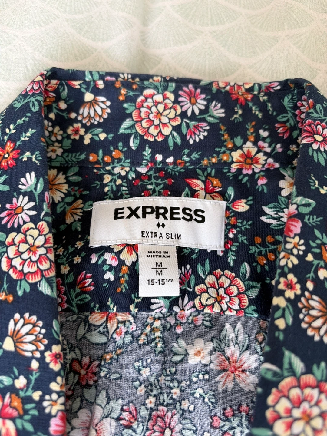 Express Extra Slim Fit Floral Shirt - photo 2