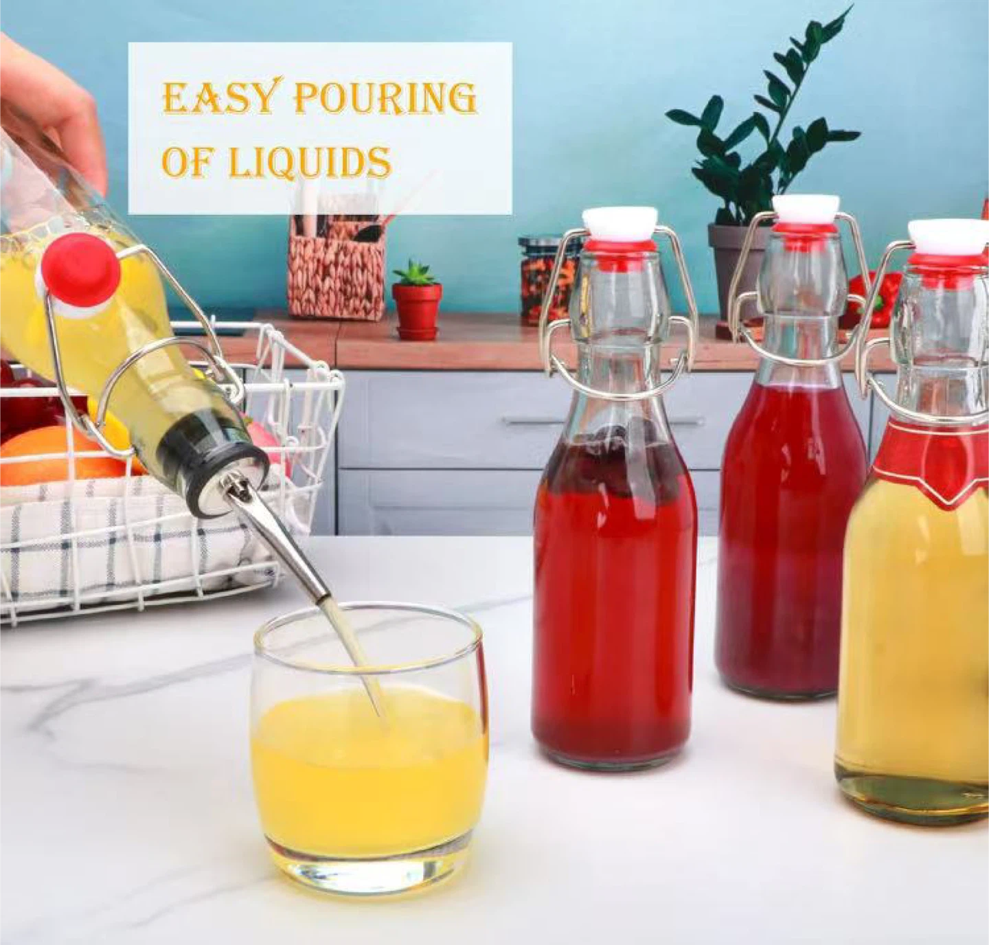 12 Pack Glass Swing Top Bottles - 8 oz / 250ml - photo 2