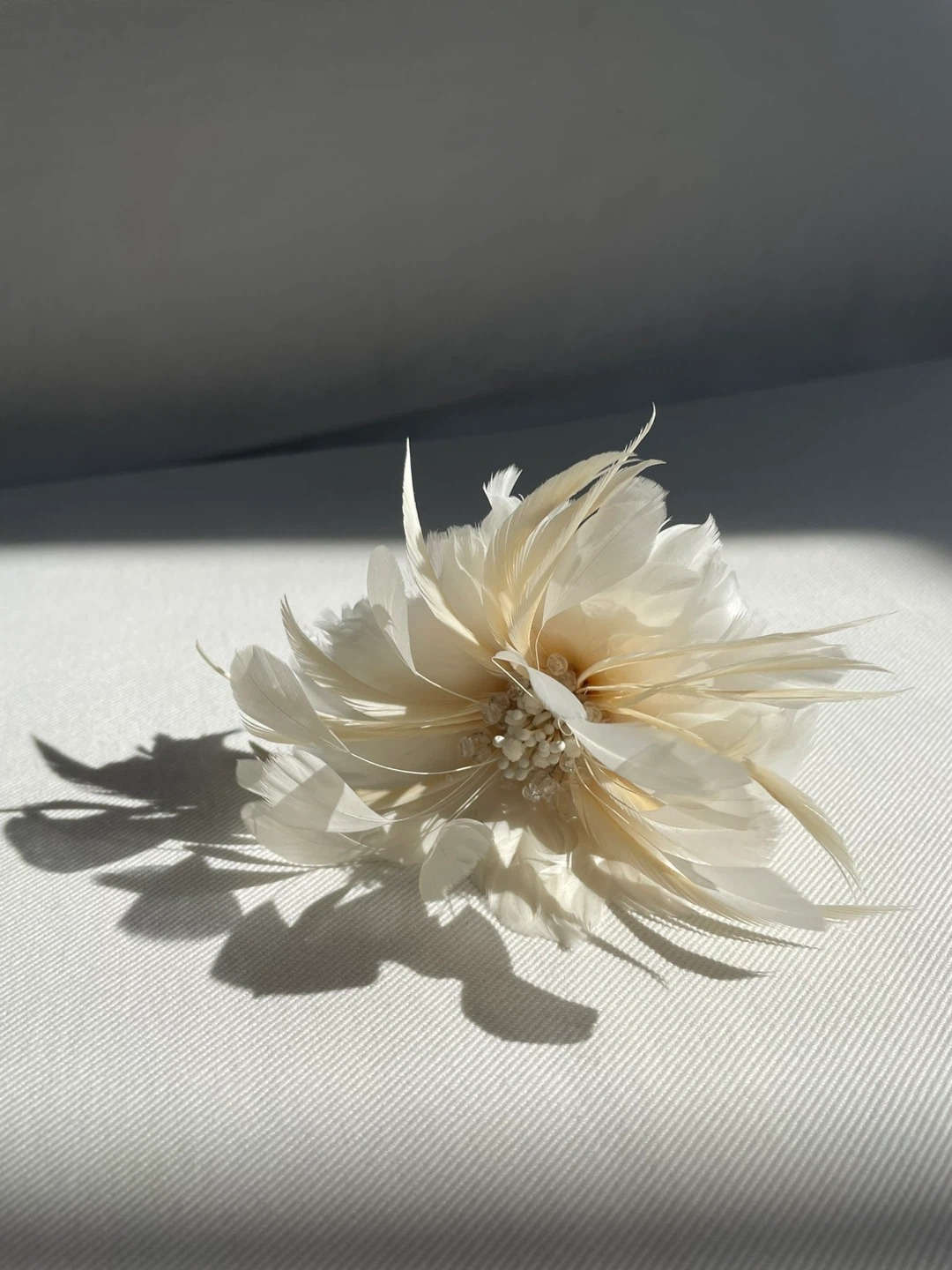 Feather Floral Hair piece
