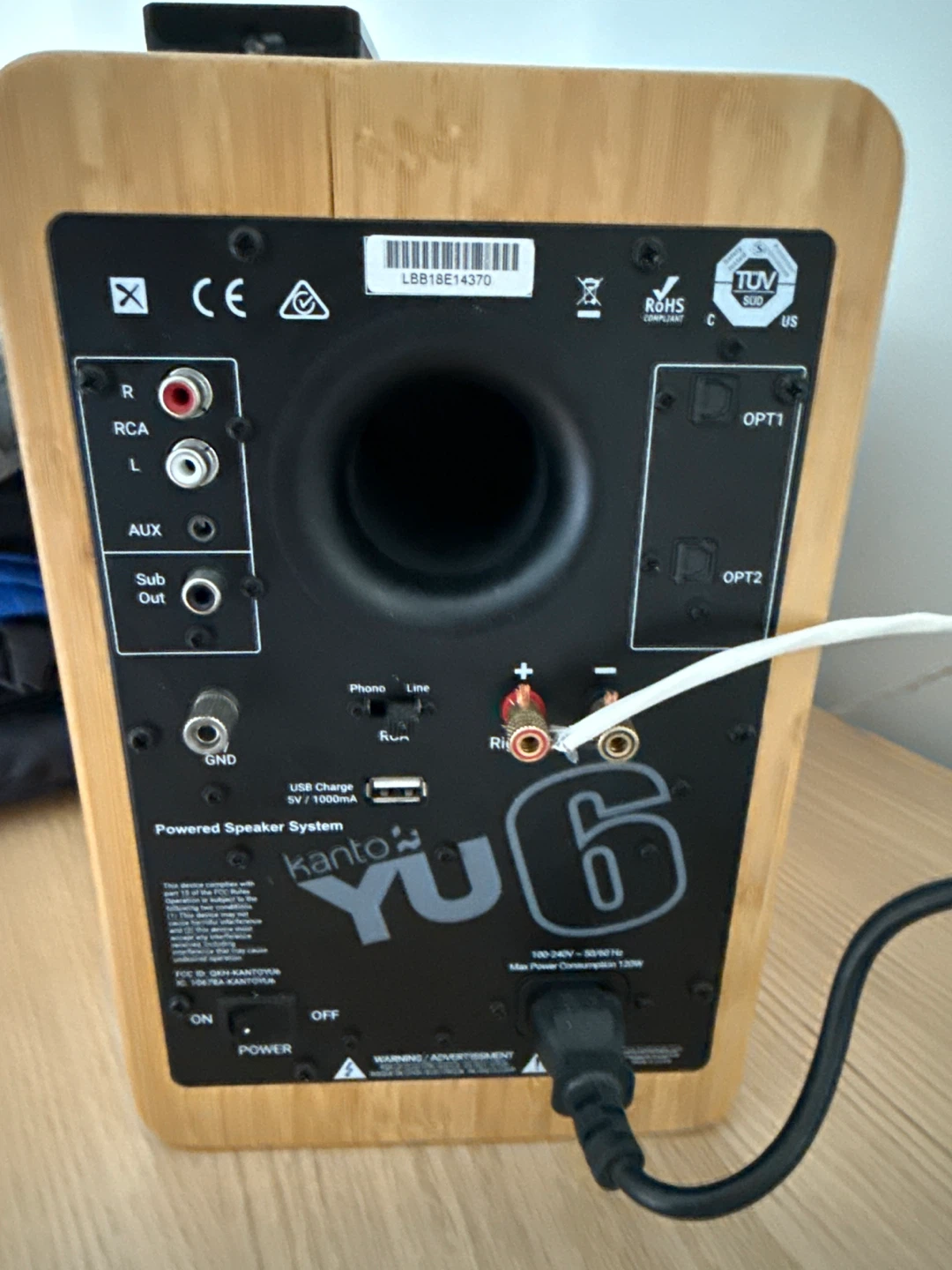 Kanto YU6 Powered Speaker System - Bamboo - photo 3