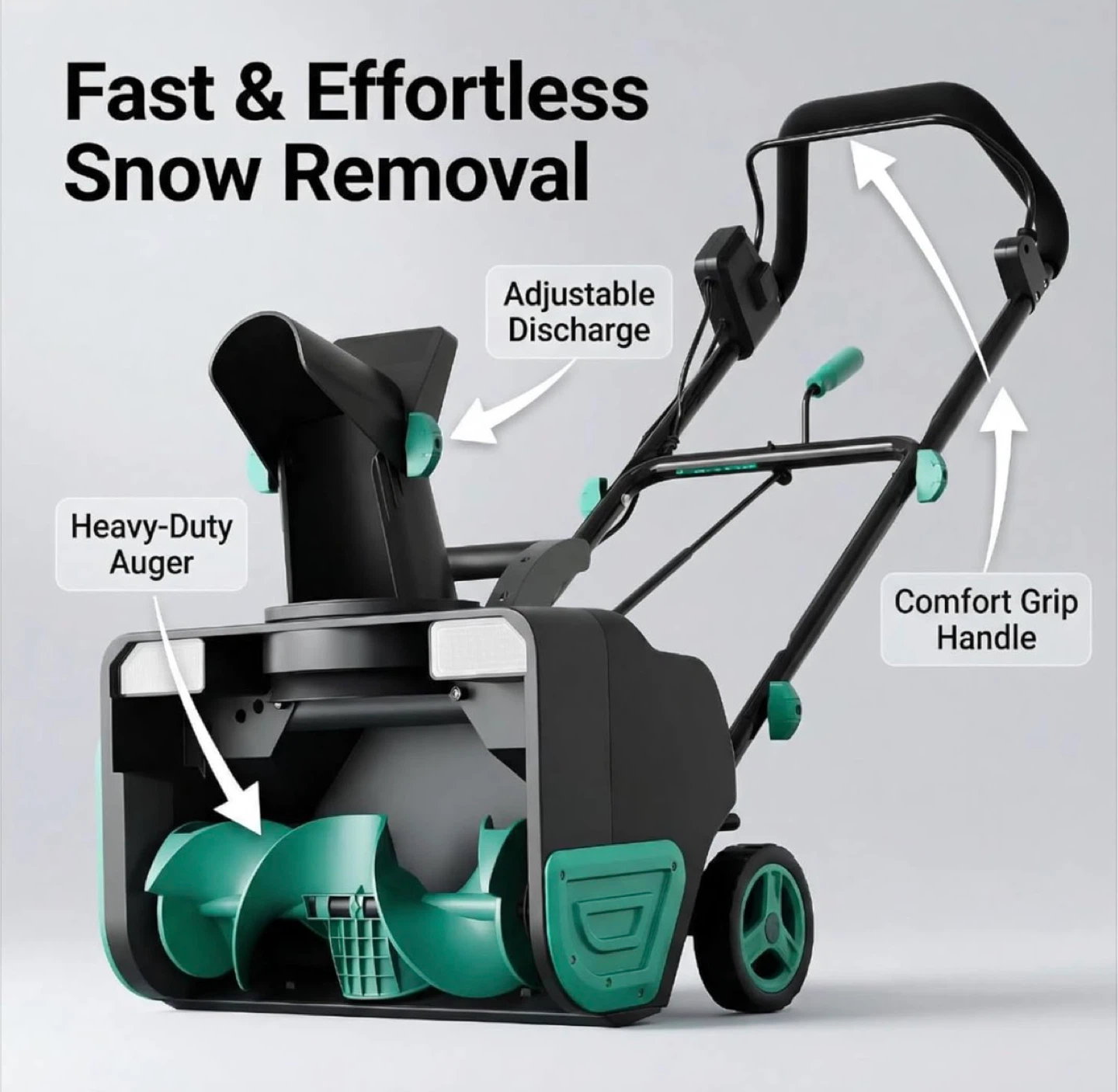 Electric Snow Blower - 20" Clearing Width - photo 5