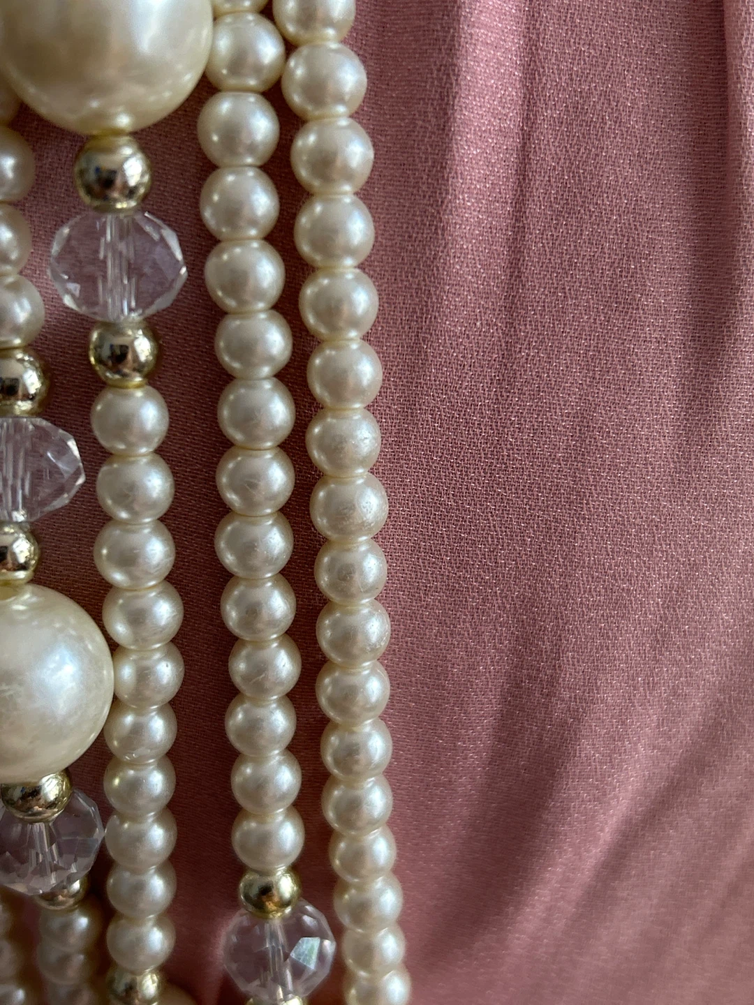 Elegant Pearl Cascade Necklace - 45 cm - photo 2