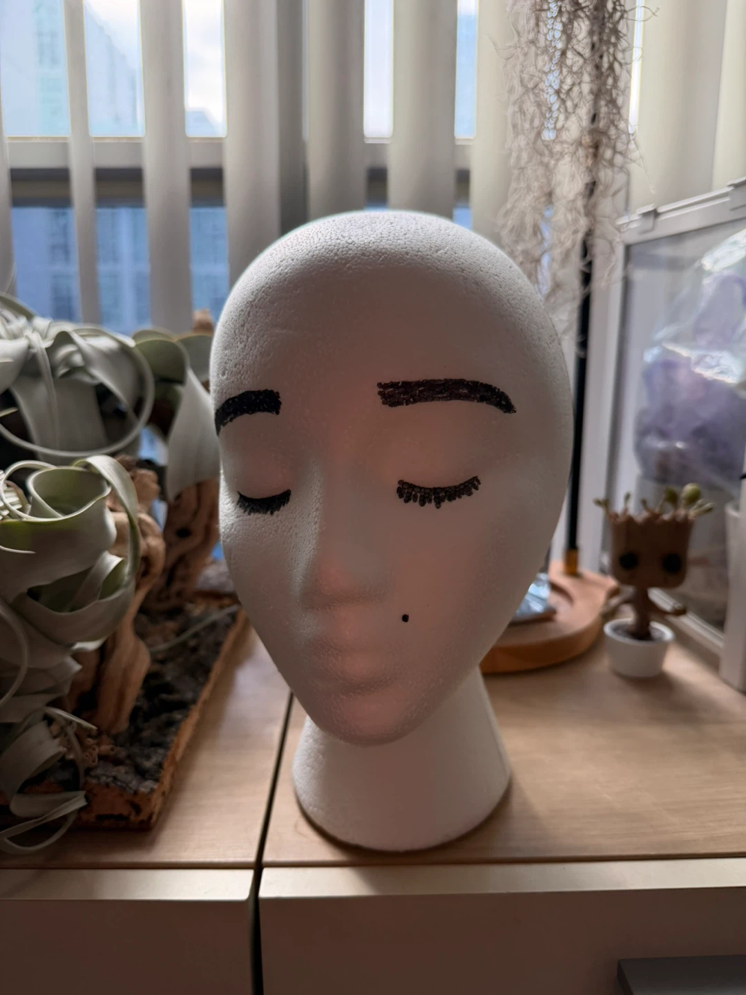 Styrofoam Mannequin Head for Display