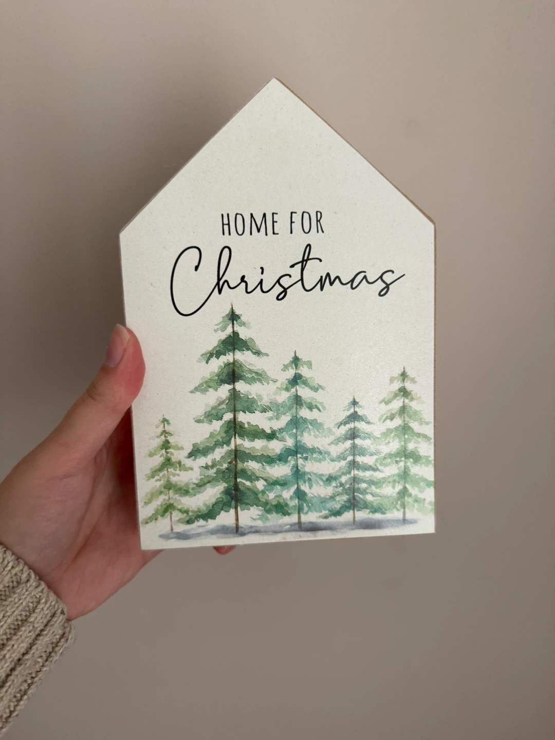 “Home for Christmas” Decorative House Sign