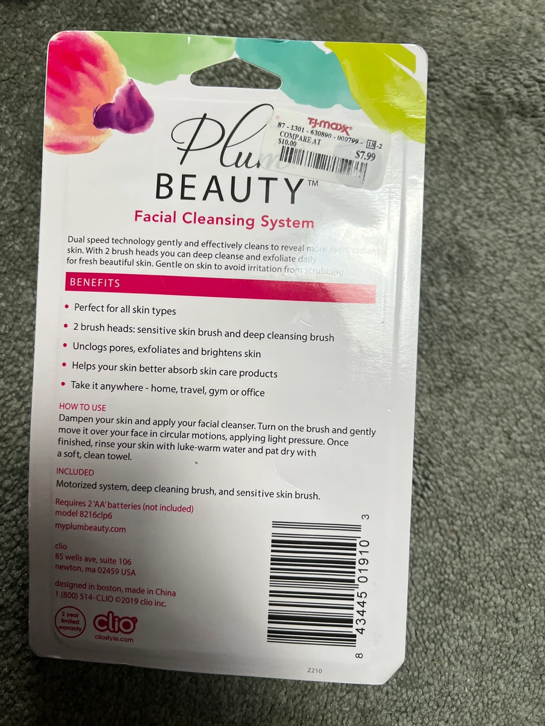 Plum Beauty Facial Cleansing System with Bonus Brush - photo 2