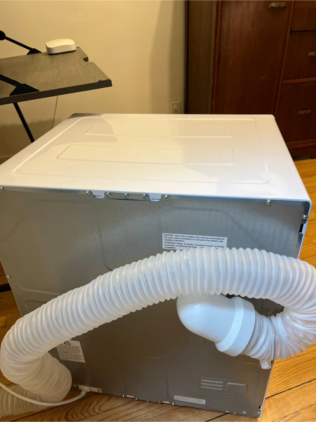 White Compact Electric Clothes Dryer - photo 5