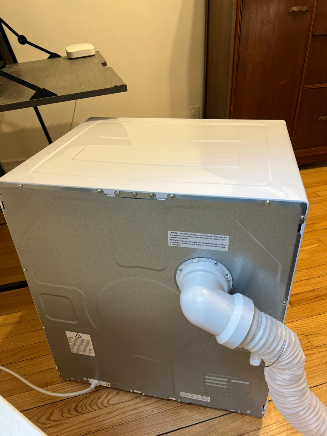 White Compact Electric Clothes Dryer - photo 3