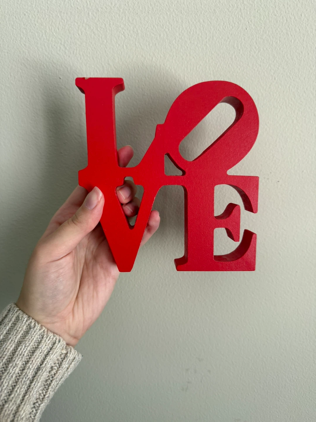 Red "LOVE" Decorative Word Sign