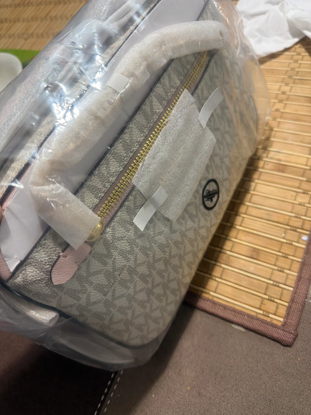 Michael Kors Logo Print Shoulder Bag