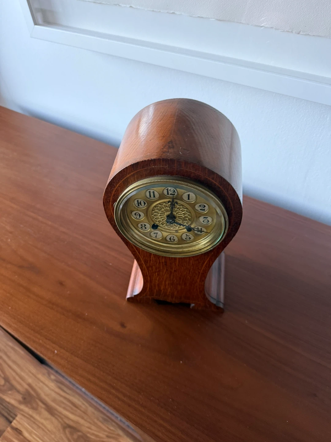 Antique Wooden Mantel Clock - photo 3