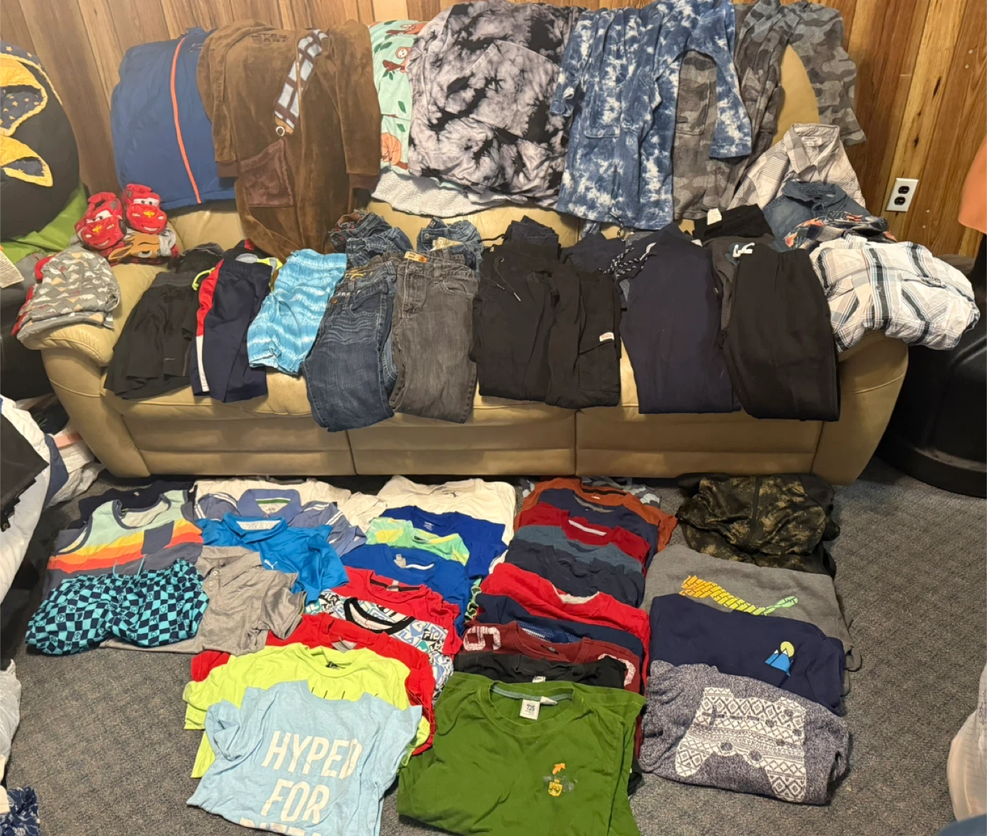 Boys L (size 10-12) clothes lot, $100