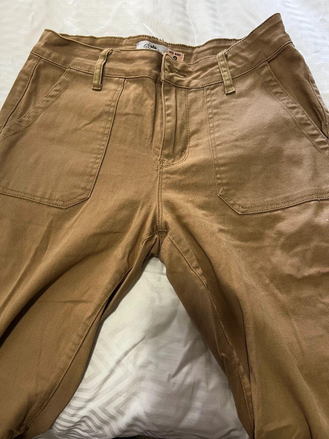 Poppy & Bloom Women's Cargo Pants - Size 9 - Tan