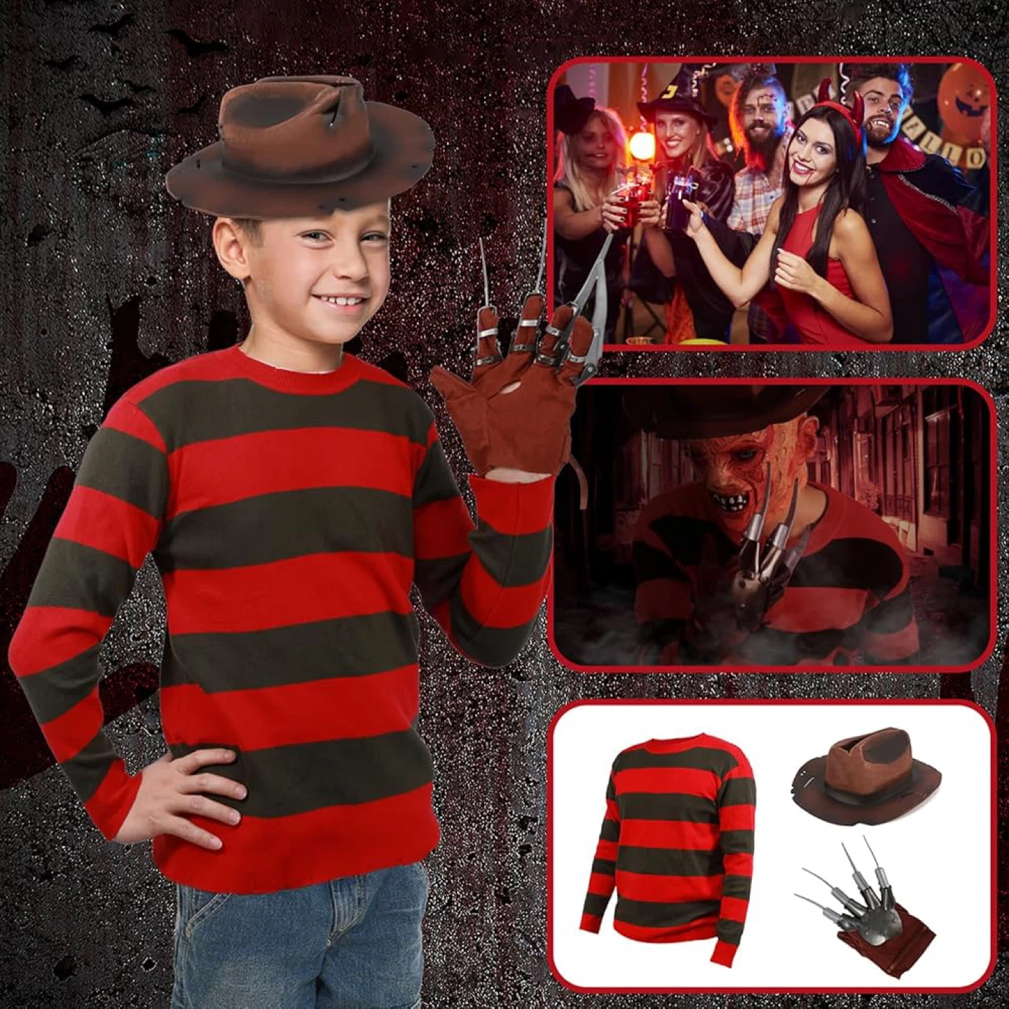 Freddy Krueger Kids Costume - BN