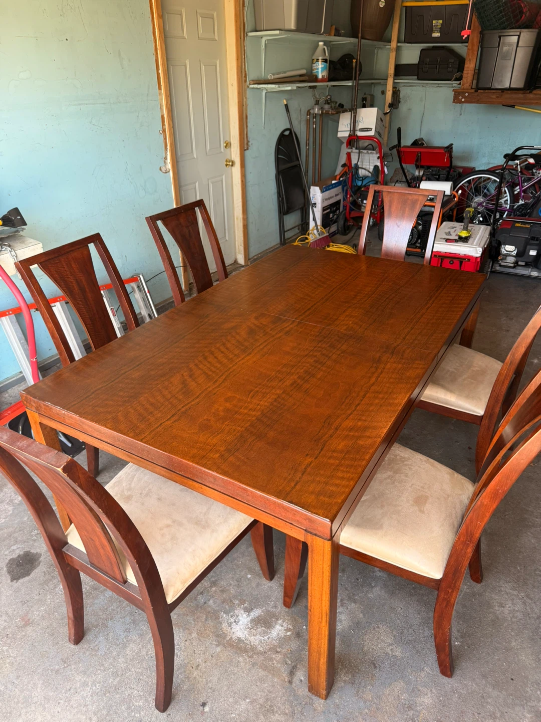 Wooden Dining Table with 6 Chairs - photo 2