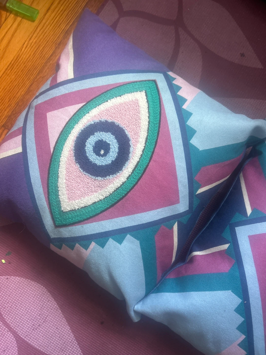 Decorative Throw Pillow - Evil Eye Design - photo 2