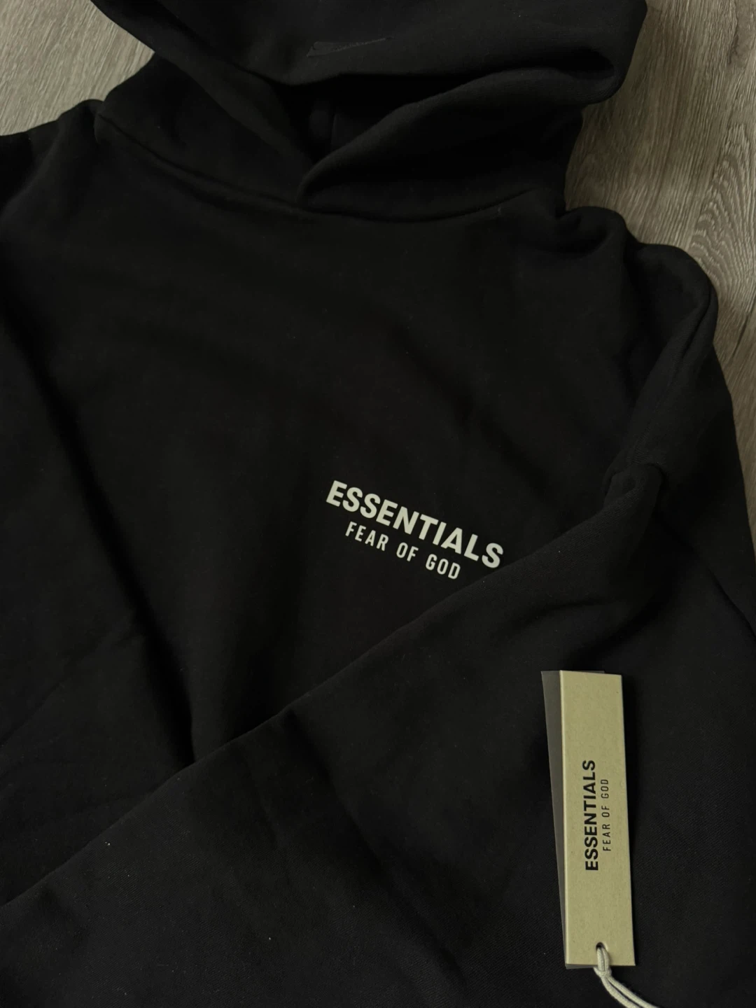 Fear of God Essentials Black Hoodie - photo 2
