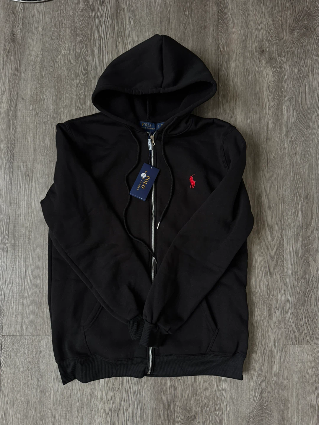Polo Ralph Lauren Black Zip-Up Hoodie